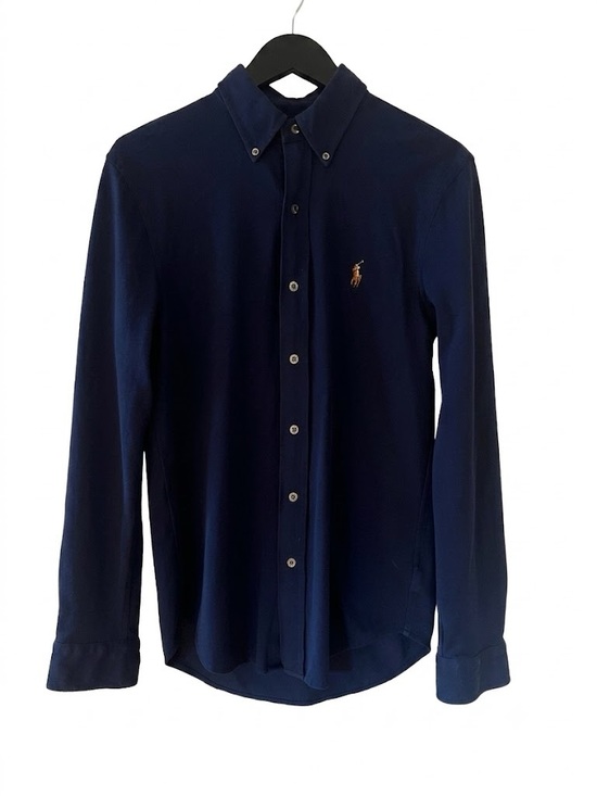 Ralph Lauren Other - Ralph Lauren Oxford Knit Button Down Shirt Long Sleeve Navy Small 100% Cotton